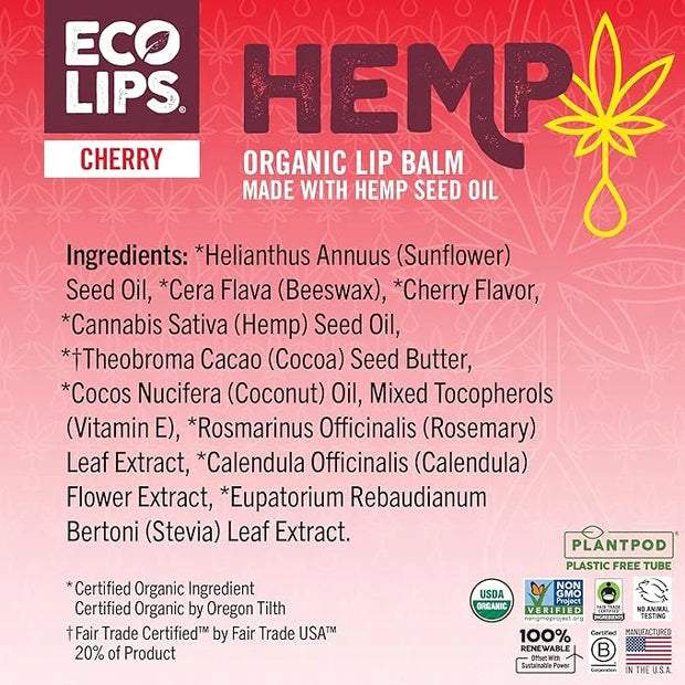 Eco Lips Organic Hemp Lip Balm