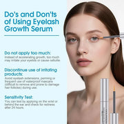 Eyelash Growth Serum, Advanced Lash Serum For Eyelash Growth with Myristoyl Pentapeptide-4 Lash Enhancing Serums For Thick...