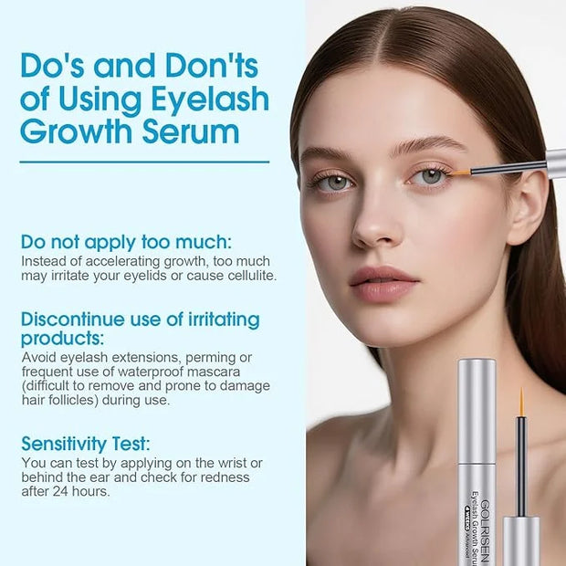 Eyelash Growth Serum, Advanced Lash Serum For Eyelash Growth with Myristoyl Pentapeptide-4 Lash Enhancing Serums For Thick...