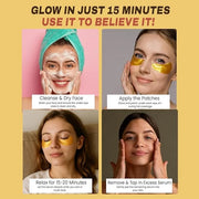 Under Eye Patches with Caffeine, Collagen & Niacinamide (30 Pairs) – Hydrating Eye Mask for Puffy Eyes, Dark Circles, Wrin...