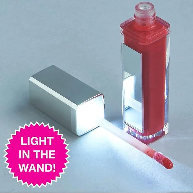 Love Light Lips Lip Gloss - Hydrating & Moisturizing Lip Makeup with Jojoba, Shea Butter, Vitamin E and Aloe. LED Light in...
