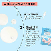 Pacifica Reusable Mask Set – Silicone Undereye & Brow Mask Set for Forehead & Under Eye, Anti-Wrinkle, Firming, Pair with ...