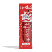 MISS NELLA Fairy Kiss Lip Gloss, Red hydrating children Lip Gloss, watermelon scent, gentle on the skin. gives a sheer kis...
