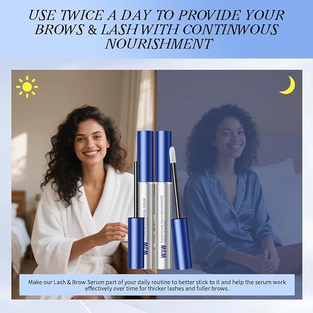 Eyebrow Eyelash Growth Serum,Natural Eyebrow Serum for Longer, Fuller, and Thicker Brows Lash - Product Image
