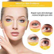 BREYLEE Under Eye Patches (30 Pairs), 24K Gold Eye Masks for Reducing Wrinkles and Fine Lines Under eye, Puffy Eyes and Da...