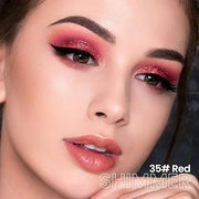 evpct Red Shimmer Cream Eye Shadow Brightener Sticks Set for Eyes, Red Shimmery Matte Pencil Eye shadow Applicator Stick P...