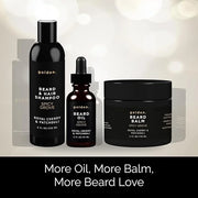 Golden Grooming Co. Everyday Beard Bundle – Complete Beard Care Set | Includes Beard Oil, Balm & Shampoo (XL, Spicy Grove)...