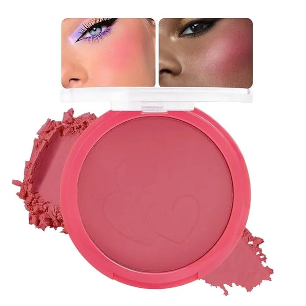 Rose Bean Paste Matte Single Pressed Cheeks Face Blushes Makeup Palette, Rose Bean Monochrome Cream Blushes Palette Makeup...