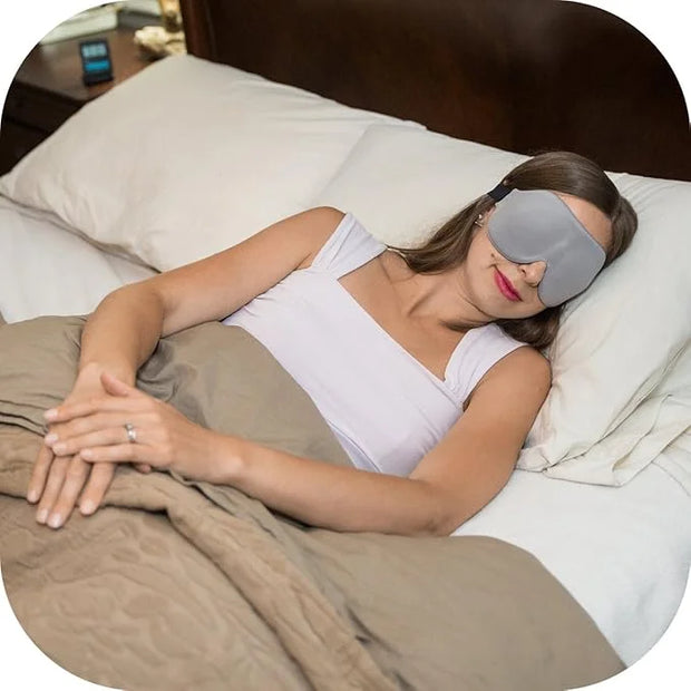 ComfyMed® Sleep Mask CM-EM17 - Best Night and Travel 3D Eye Mask for Men and Women (Grey) - Product Image
