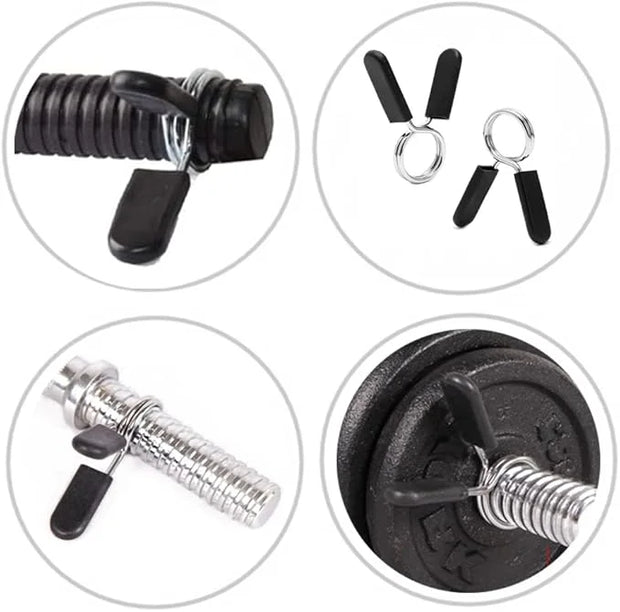 3 Pieces Barbell Spring Clip Weight Bar Clips - Product Image