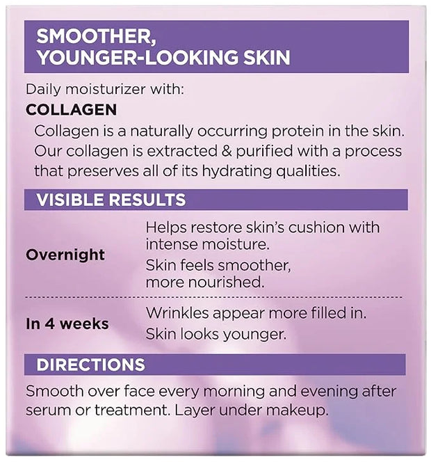 L’Oreal Paris Collagen Daily Face Moisturizer, Reduce Wrinkles, Face Cream 1.7 oz - Product Image