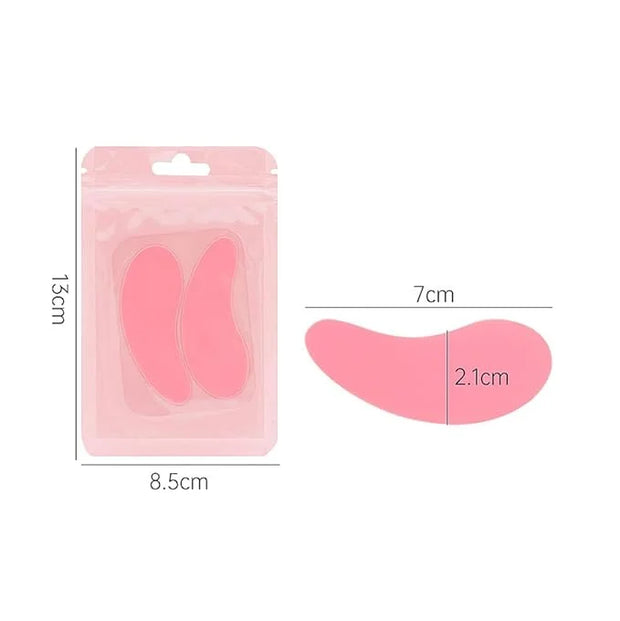 3 Pairs Silicone Reusable Eye Patches Eye Wrinkle Patches Under Eye Patches Mask for Plump Fine Lines & Wrinkles (Pink+Whi...
