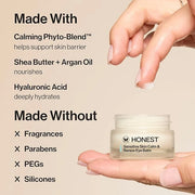 Honest Beauty Sensitive Skin Calm + Renew Eye Balm | Moisturizing + Firming | Hypoallergenic, Fragrance Free, Vegan | 0.5 ...