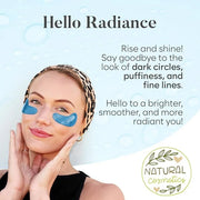 Marine Collagen Eye Patches (30 PAIRS), For Puffy Eyes and Dark Circles, Under Eye Mask with Hyaluronic Acid & Collagen, D...
