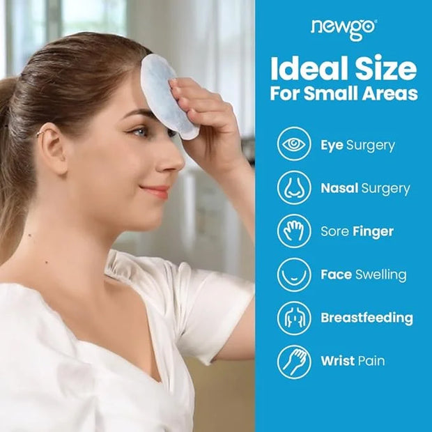NEWGO Cold Eye Mask Cooling Eye Mask for Dry Eyes and Small Ice Packs for Injuries - Product Image