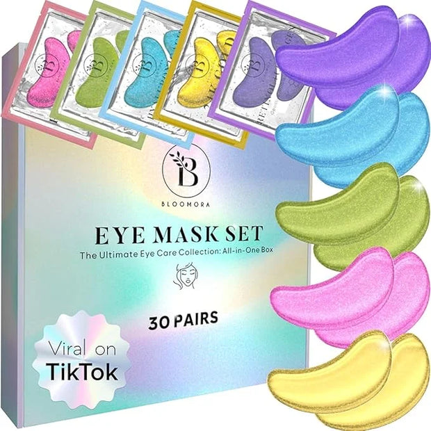 Variety Under Eye Patches (30 Pairs) Under Eye Patches for Dark Circles, Under Eye Patches for Puffy Eyes and Dark Circles...