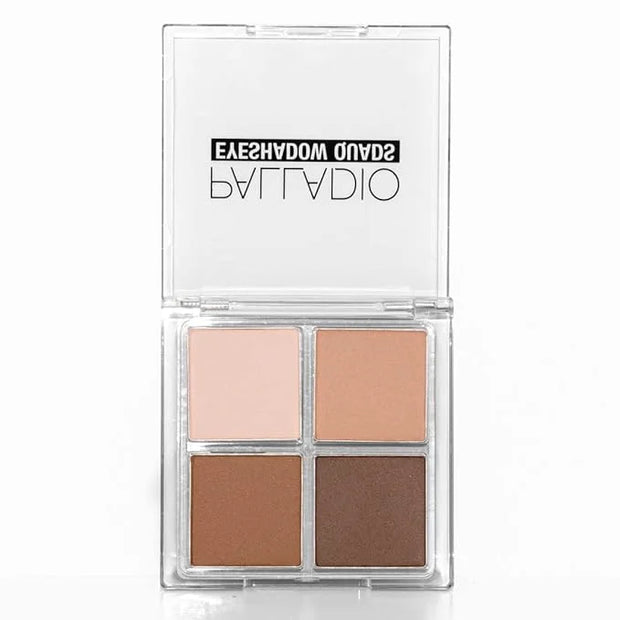 Palladio Eyeshadow Quads, Velvety Pigmented Blendable Matte, Metallic & Shimmer Finishes, Creamy Formula, Four Way Quad Ey...