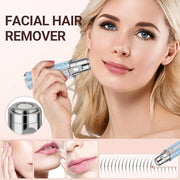 Facial Hair Remover for Face Lip, Electric 2 in 1 Face Shaver and Eyebrow Trimmer, Rechargeable Blue Nose Hair Trimmer for...