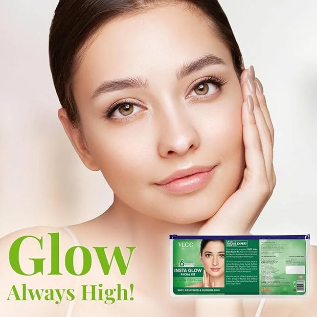 VLCC Salon Series Instaglow Facial Kit (6 Facials)(240gm+12ml) - Product Image