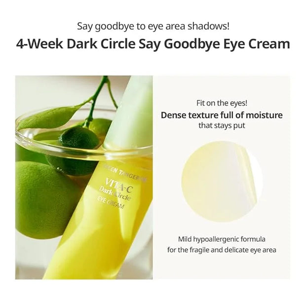 GOODAL Green Tangerine Vitamin C Eye Cream - Dark Circle Relief, Elasticity Treatment, Gentle Anti-Aging & Anti-Wrinkle Ca...