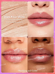 SHEGLAM Mirror Kiss High-Shine Lipstick Silky Jelly Texture Hydrated&Smooth Lip Gloss-Own Your Shine - Product Image