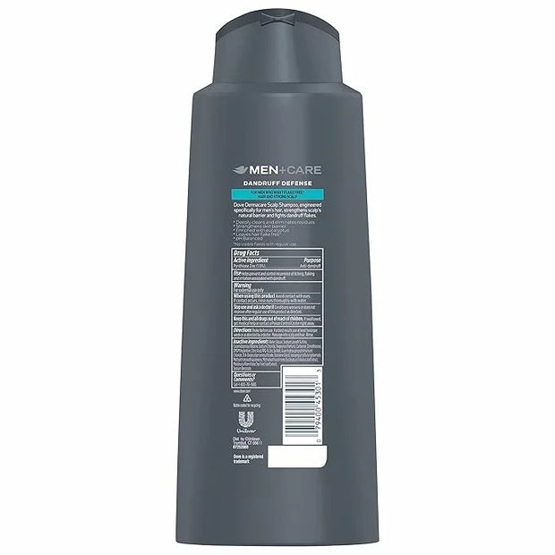 DOVE MEN + CARE 2 in 1 Shampoo and Conditioner Dandruff Defense 4 Count 20.4 oz - Product Image