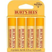 Burt's Bees Lip Balm - Original Beeswax, Lip Moisturizer With Responsibly Sourced Beeswax, Tint-Free, Natural Origin Condi...