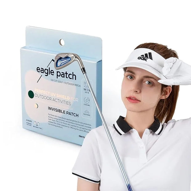 UV Protection Golf Patch (Clear, 4 PCS)- Hydrating Sunscreen Gel Facial Patches for Outdoor Activities, Skin Care Sunblock...