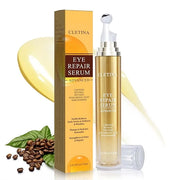 5% Caffeine Eye Serum - Caffeine Eye Cream with 360° Massage Ball Reduce Wrinkles and Fine Lines - Eye Roller Cream for Re...