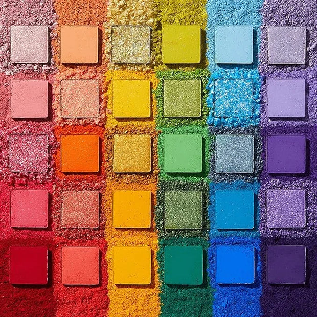ColourPop Fade Into Hue Eyeshadow Palette - Multi-Color Eye Makeup Palette with Matte, Metallic & Glitter Finishes - High-...