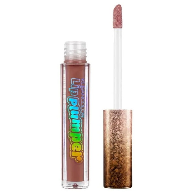 Kleancolor Lip Plumper Gloss - 04 Maple Sugar | Hydrating & Plumping Lip Gloss | Caramel Nude | High-Shine Finish | Smooth...