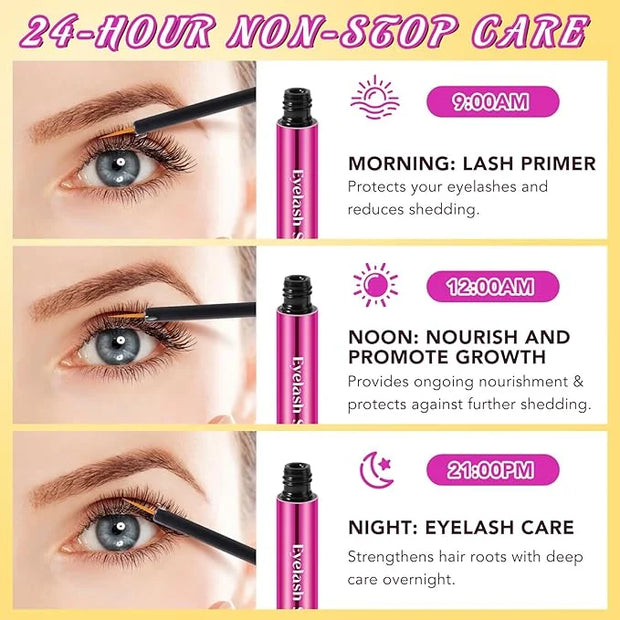 Lash Serum - 5ml Rapid Eyelash Growth Serum,eyelash serum,Growth Thickness, Stronger, Healthier Lashes & Brows, Vegan & Cr...