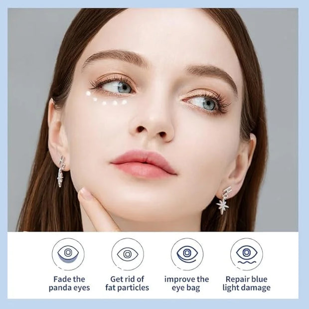 O'CHEAL Eye Cream with Vibrating Electric Massage Head- Hydrating, Brightens, Tightens, Reduces Dark Circles & Wrinkles, B...