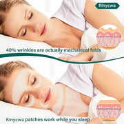 12 Pcs Reusable Silicone Pads for Forehead, Chest & Eye, Anti Wrinkle Patches to Smooth Fine Lines, Chest Wrinkle Pads & A...