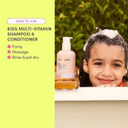 Evereden Kids Shampoo and Conditioner 2 in 1: Cool Peach, 8.5 fl oz. | Gentle Kids Skin Care | Non-toxic and Clean Ingredi...