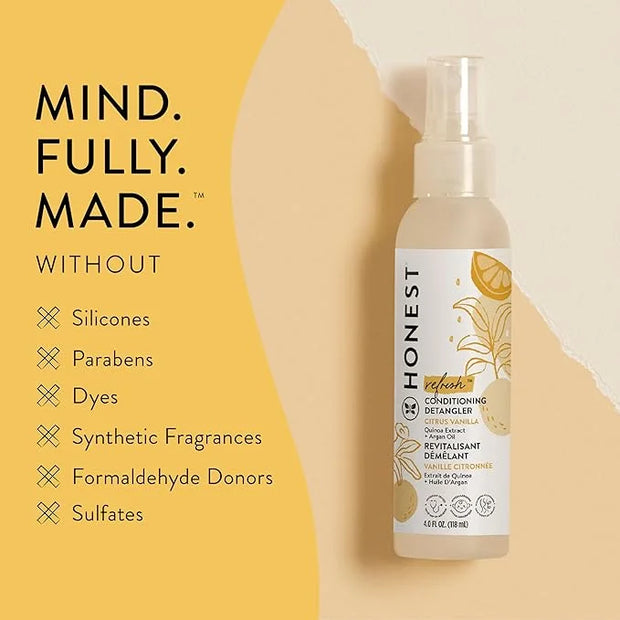 The Honest Company Conditioning Hair Detangler | Leave-in Conditioner + Fortifying Spray | Tear-free, Cruelty-Free, Hypoal...