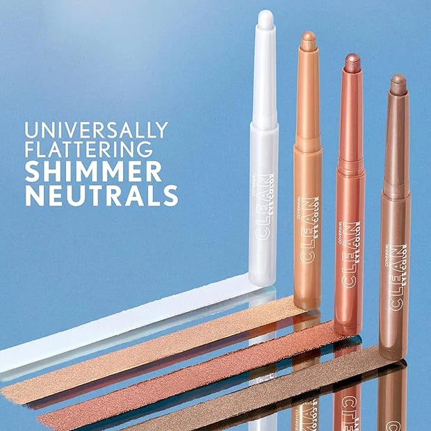 Covergirl Clean Eye Color, Rose Copper, Eyeshadow Sticks, Ultra Creamy Formula, Lightweight, Buildable Formula, Lasts All ...