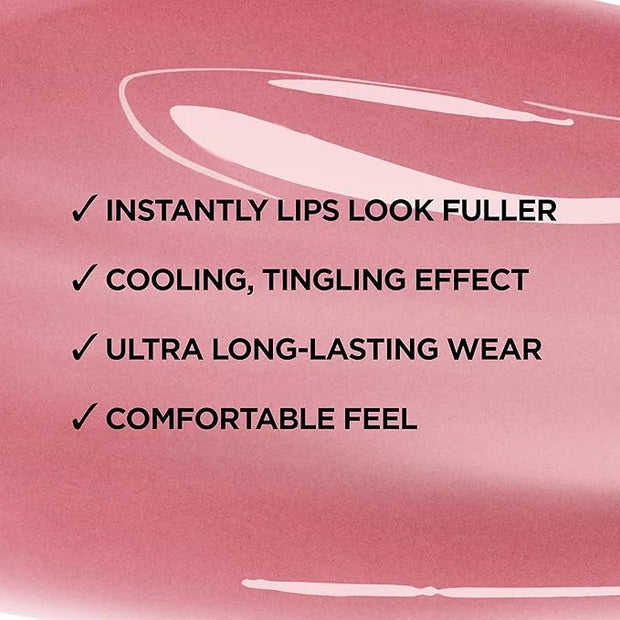 L'Oreal Paris Infallible Pro Gloss Plump Lip Gloss with Hyaluronic Acid, Long Lasting Plumping Shine, Lips Look Instantly ...