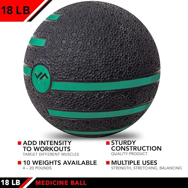 JFIT Medicine Exercise Ball with Dual Texture - Product Image