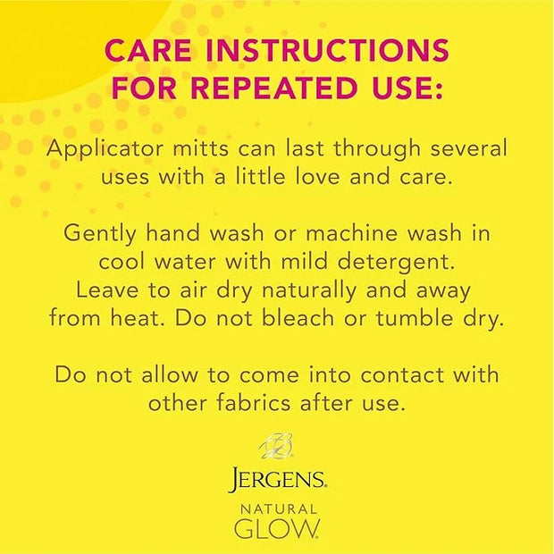 Jergens Natural Glow Body Applicator Mitt, Flawless, Streak-free Tanning Blender Glove, Reusable Tanning Mitt Protects Han...