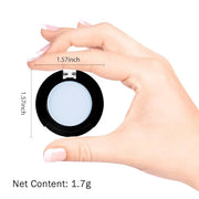 Light Blue Single Matte Eyeshadow Makeup, Cream to Powder Monochrome Eye Shadow for Older Women, Daily Evening Girls Eyesh...