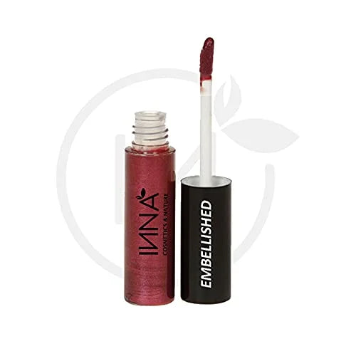 Inna Cosmetics & Nature - 100% Natural Lip Gloss, Organic, Vegan, Gluten Free, Cruelty Free, non GMO, with Coconut Oil & S...