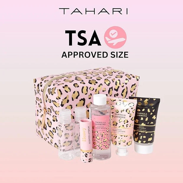 Tahari Vanilla Jasmine Spa Gift Set for Women – Luxurious Bath Kit with Body Lotion, Body Scrub, Body Wash & Lip Balm with...