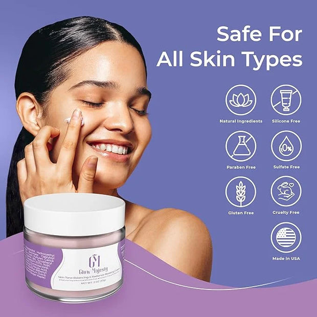 Hydroquinone-Free Skin Tone-Balancing & Radiance-Boosting Face Cream for a More Even Appearance of Skin Tone, Including Da...