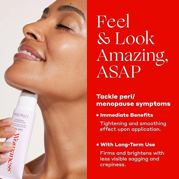 Womaness Let's Neck Firming Serum - Roll On Neck Creams for Tightening and Firming - Daily Crepey Skin Treatment to Smooth...