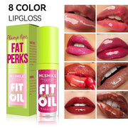 8 Colors Lip Oil Lip Glaze, Hydrating Lip Glow Oil Big Brush Head Shiny Moisturizing Lip Gloss, Long Lasting Non-sticky Fr...