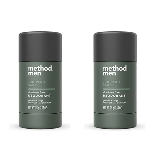 Method Men Deodorant, Aluminum Free Deodorant, Juniper & Sage, 2.65 OZ. (2 Pack) - Product Image