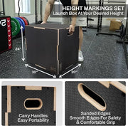 3 in 1 Non-Slip Wooden Plyo Box Plyometric - Product Image