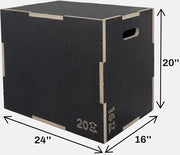 3 in 1 Non-Slip Wooden Plyo Box Plyometric - Product Image
