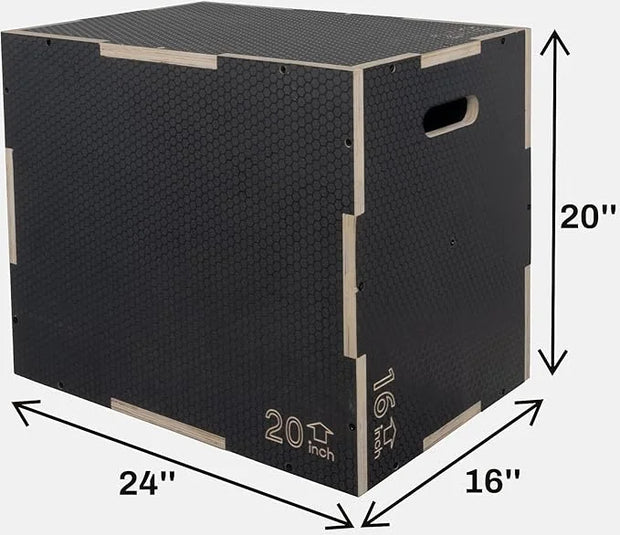 3 in 1 Non-Slip Wooden Plyo Box Plyometric - Product Image